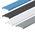 Panduit Flushed Duct Cover, PVC, 3" x 1' (6-Pack), Intrinsic Blue C3IB6